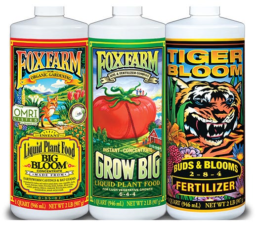 Image of FoxFarm Soil Formula Nutrients Trio, 3 quarts