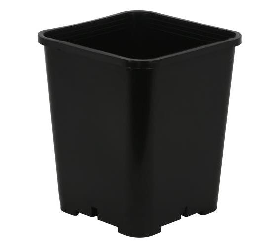 Image of Gro Pro Premium Black Square Pot 7 in x 7 in x 9 in