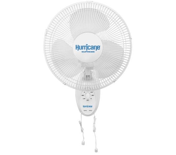 Image of Hurricane Supreme Oscillating Wall Mount Fan 12 in