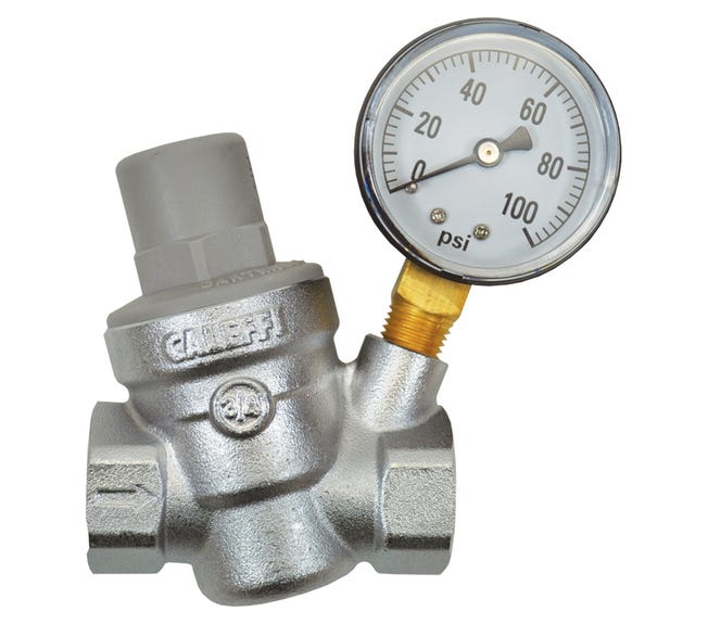 Image of Dilution Solutions Pressure Regulator with Gauge, 3/4 in FPT x FPT