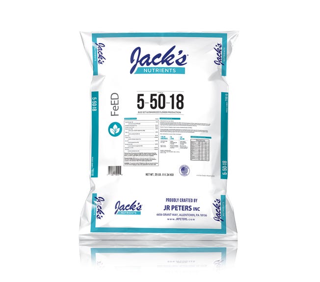Image of Jack's Nutrients FeED 5-50-18 UltraViolet 25 lb