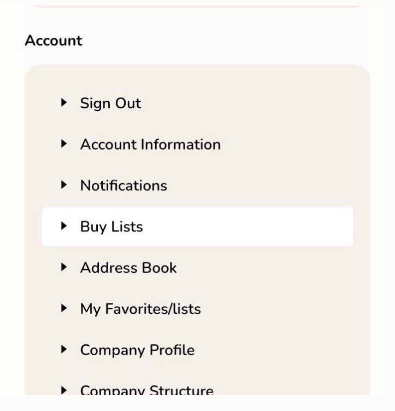 Buy Lists Overview